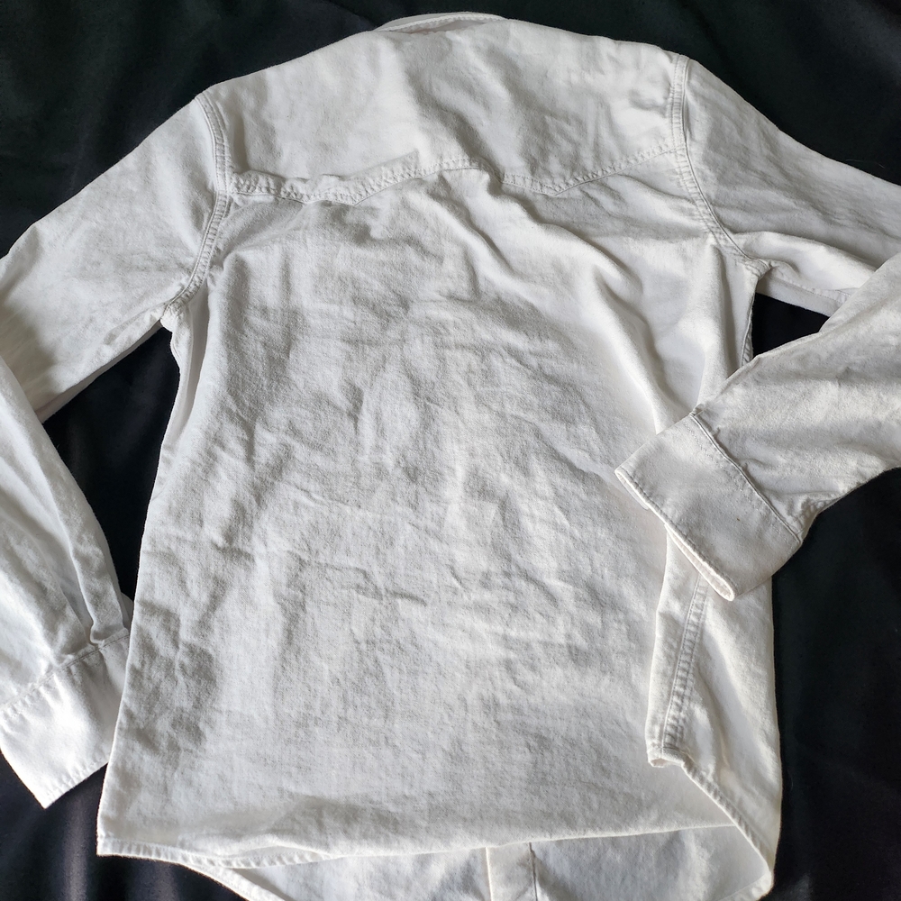 Levi's White Denim Shirt - Picture 9 of 10